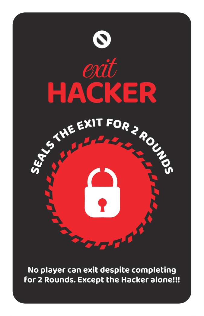 Exit Hacker card